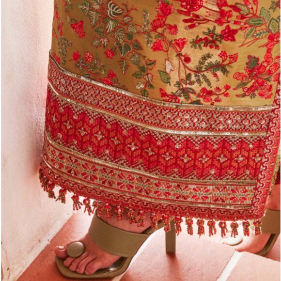 Hussain Rehar "Sorbet" Luxury Lawn Set – Size M – Pre-Loved Designer 3-Piece - Picture 4 of 5